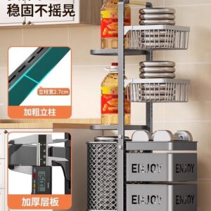 Order  Giá xoay nhà bếp Giá để rau củ nhiều tầng đặt trên xe đẩy góc để đồ