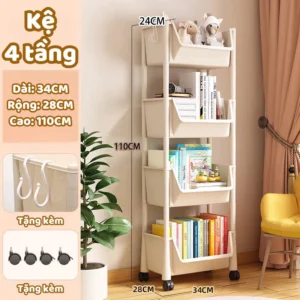 kệ sách kệ đa năng 4 tầng tiện lợi