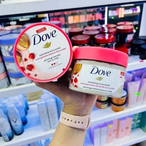 Tẩy Tế Bào Chết Dove Lựu Macca Phiên Bản Mỹ Đức Tẩy Da Chết Và Dưỡng Ẩm Da Mềm Mịn