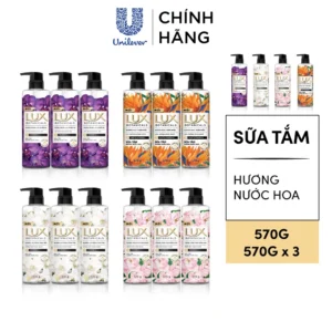 Sữa Tắm Lux Botanical Hương Nước Hoa Cao Cấp Sáng Mịn Rạng Ngời 570G (562ML)