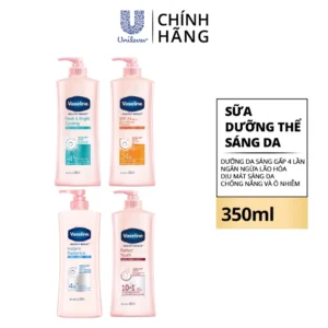 Sữa dưỡng thể da sáng tức thì Vaseline 350ml/chai