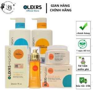 Combo Dầu Gội Olexrs Collagen 960ml + Ủ Tóc Olexrs Collagen 500ml Chính Hãng
