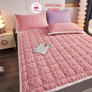 [SALE] Thảm trải giường lông cừu 10 Màu 2024, thảm nỉ nhung, đệm topper đa năng 3 lớp - Đủ Kích Thước