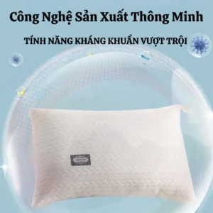 Ruột Gối HKTHOME Kháng Khuẩn Thước 48 CM x 74 CM Làm Từ Bông Lụa Êm Ái