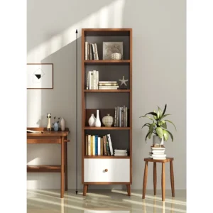 Kệ để đồ kệ sách phong cách Bắc Âu nhiều tầng lắp ghép dễ dàng gỗ MDF phủ Melamine hiện đại, chống mối mọt