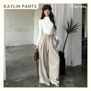 [Tặng Dây Ren] Quần Đũi Xước Ống Rộng KAYLIN PANTS Wepretty Clothes Form Suông Thanh Lịch Tối Giản Q02 [TẶNG DÂY REN]
