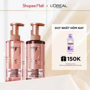 Bộ đôi dầu gội xả ngăn ngừa & giảm gãy rụng tóc, giúp tóc chắc khỏe L’oreal Paris Elseve Full Resist 440ml