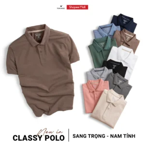 Áo Polo Nam TORANO thoáng khí thoải mái vải cotton trơn BASIC Nam Tính, Sang Trọng, Thanh Lịch ESTP038