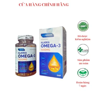 Viên uống ALASKA OMEGA-3 thực phẩm chức năng giúp tăng cường trí nhớ, sáng mắt,…