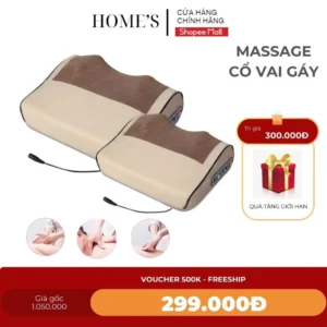 Gối Massage Cổ Vai Gáy Hồng Ngoại 20 Bi Cao Cấp , Máy Massage Toàn Thân Hiệu Qủa