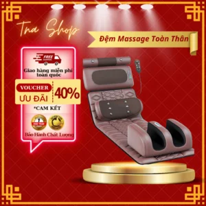 Đệm Massage Toàn Thân ZL30 Thiết Kế 20 Đầu Massage Thư Giãn Tuần Hoàn Khí Huyết GVQ Store