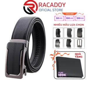 Thắt Lưng Nam Tặng Kèm Ví Da, Dây Nịt Nam Khóa Tự Động Siêu Bền Tặng Kèm Hộp Lót Lụa [Nhiều Mẫu]