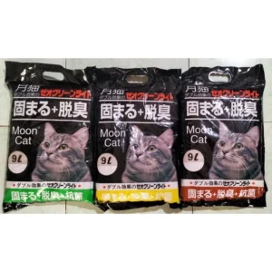 [1 TẢI CÁT NHẬT ĐEN MOONCAT 9L] 1 tải cát Nhật Đen 9L hàng chính hãng