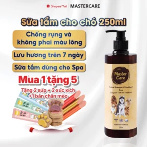 Sữa Tắm Cho Chó Ngăn Ngừa Ve Ghẻ Nấm Khử Mùi Hôi Và Làm Mượt Lông Lưu Hương 7 Ngày MASTERCARE 250 ML